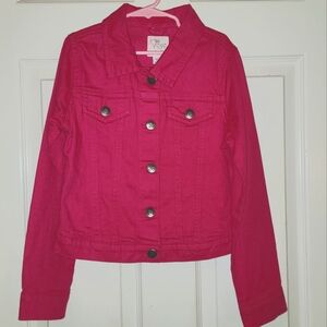 Girls Pink Jean Jacket